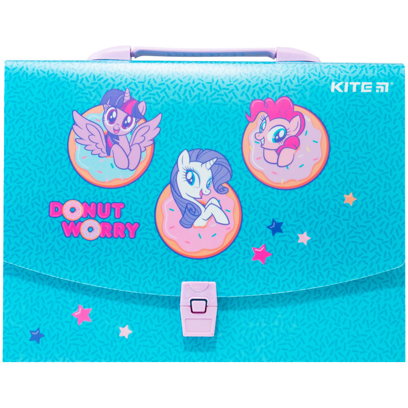 Портфель-коробка пластиковый 1 отделение А4 "My Little Pony", Kite (LP20-209)