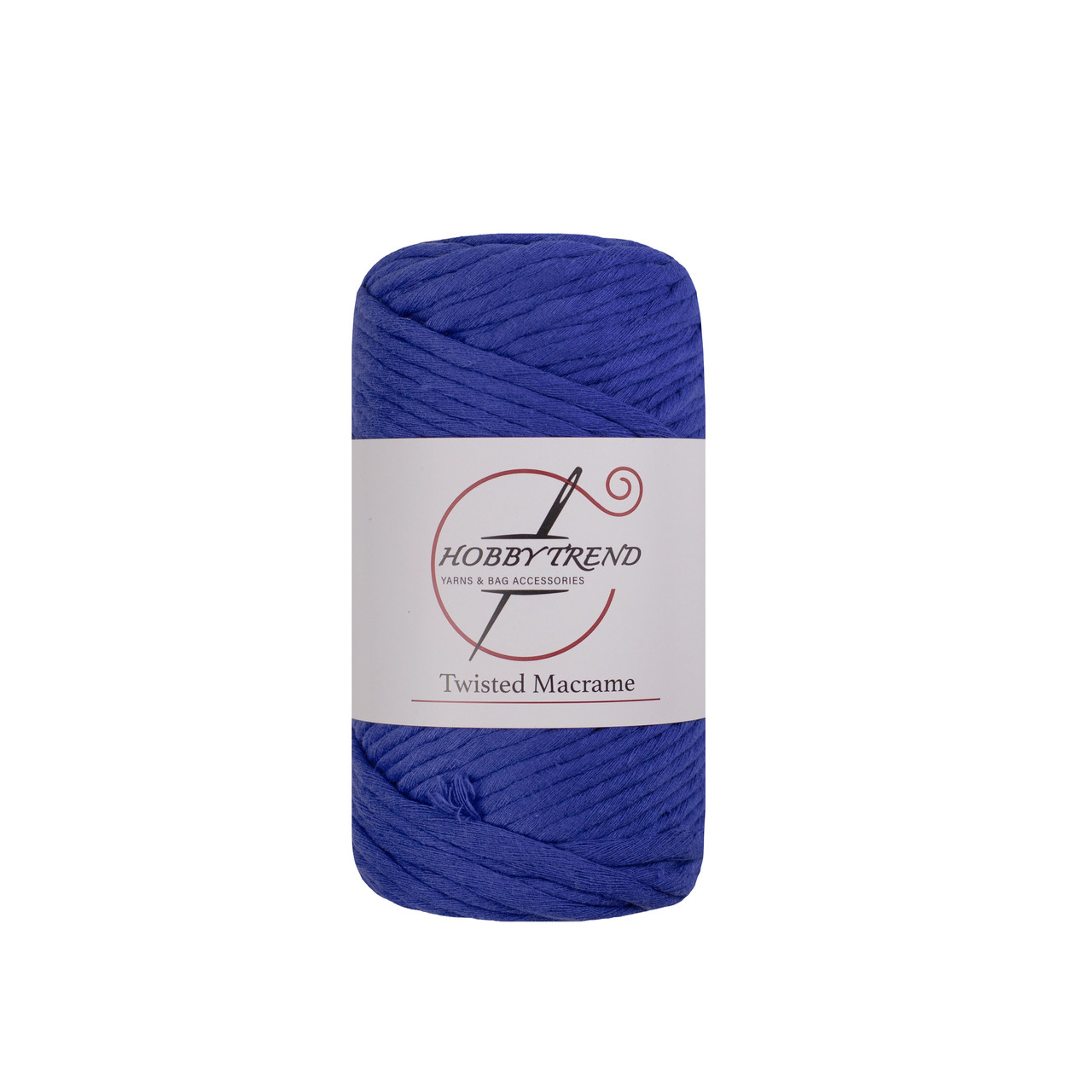 Бавовняний шнур Hobby Trend Twisted. Синій електрик. 250 г, 70м, 3 мм