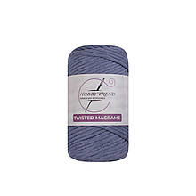 Бавовняний шнур Hobby Trend Twisted. Сізий. 250 г, 70м, 3 мм