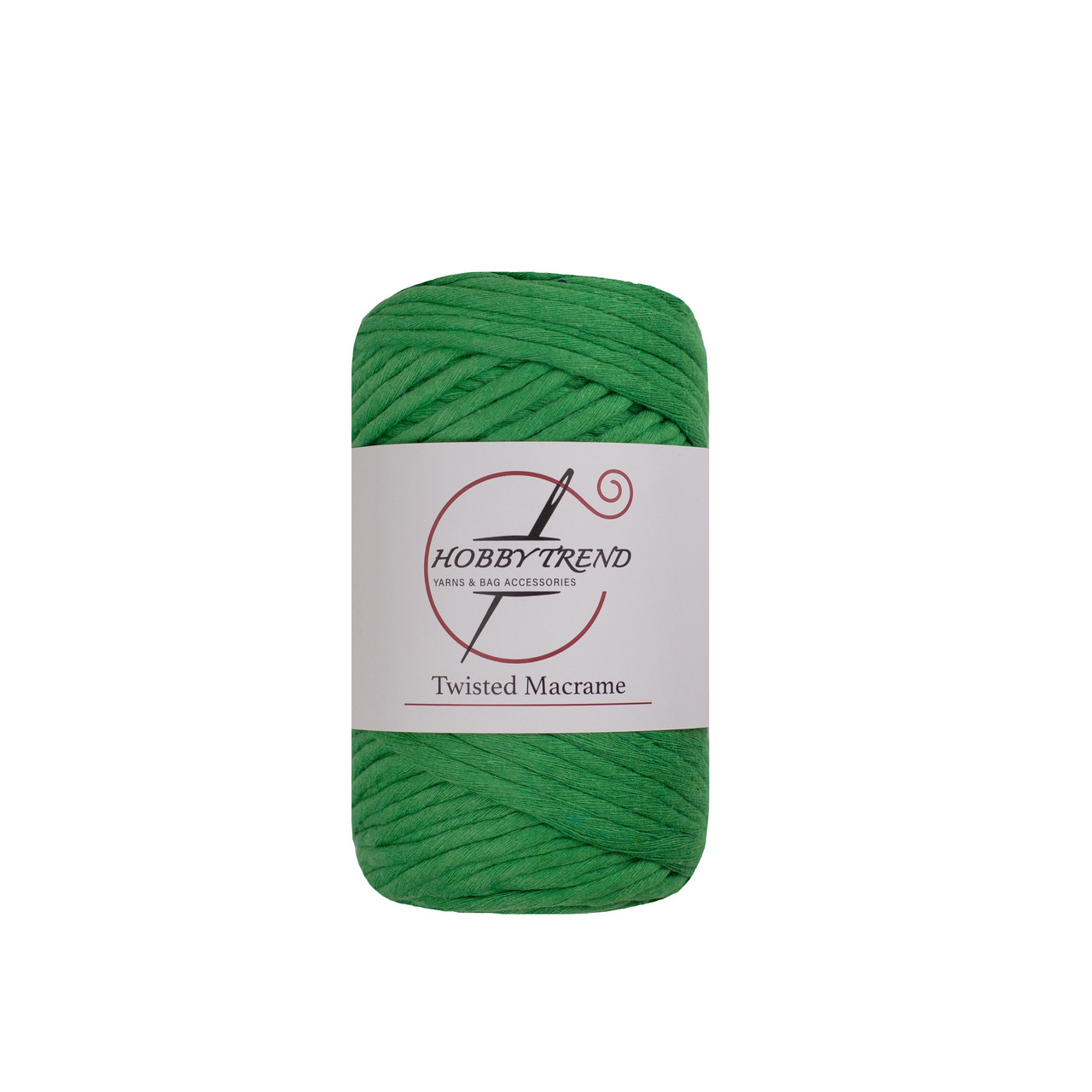 Бавовняний шнур Hobby Trend Twisted. Зелений. 250 г, 70м, 3 мм