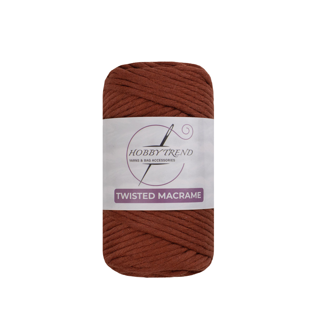 Бавовняний шнур Hobby Trend Twisted. Цегляний. 250 г, 70м, 3 мм
