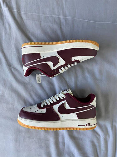 White and maroon air force ones 2025