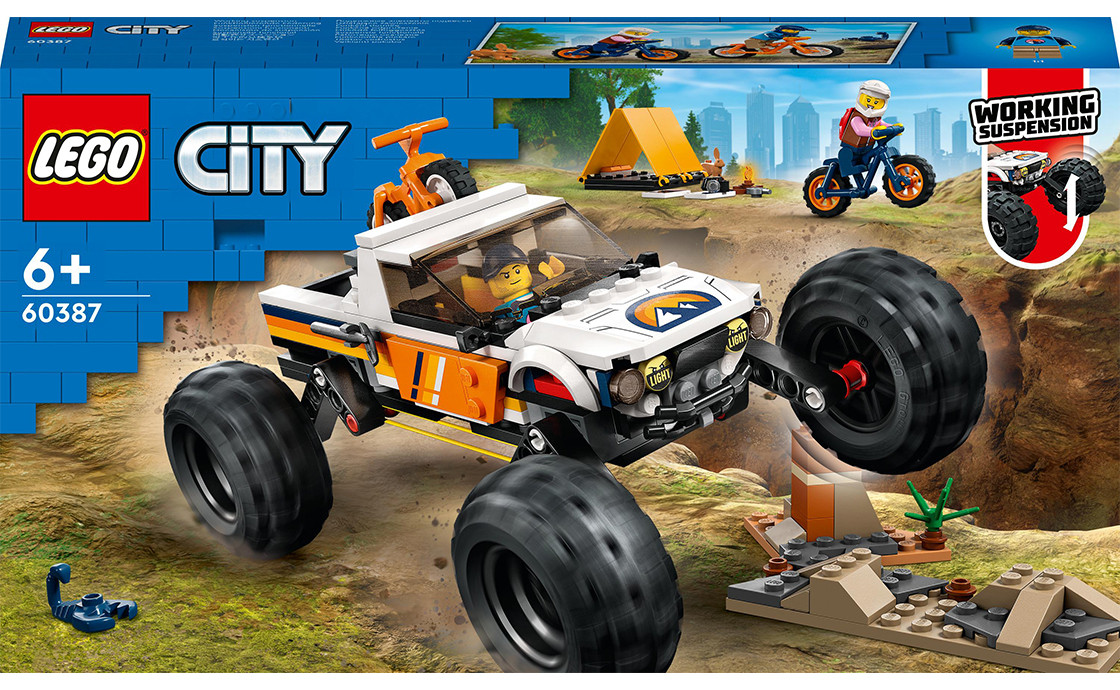 LEGO City Пригоди на позашляховику 4x4 252 деталі (60387)
