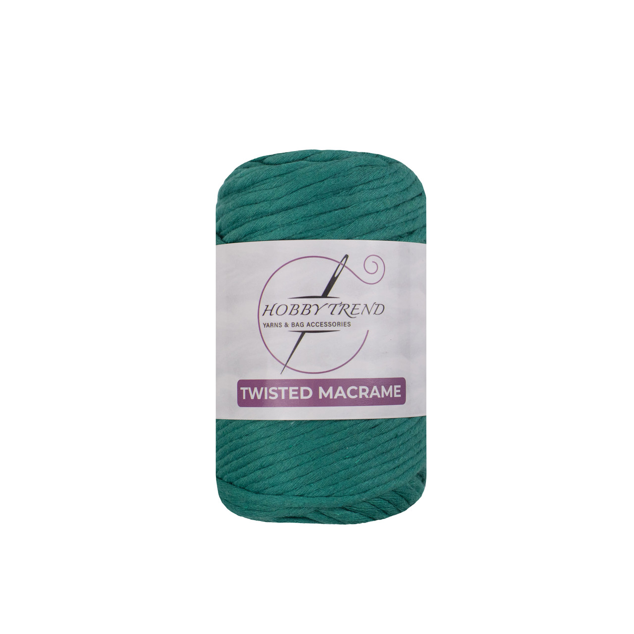 Бавовняний шнур Hobby Trend Twisted. Малахіт. 250 г, 70м, 3 мм