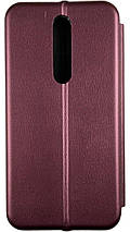 Чохол книжка Elegant book для Nokia 3.1 Plus бордовий, фото 2