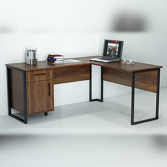 Офісний стіл лофт СУЛВ-4-1 (1400x1600x750) Файєрвуд Гамма стиль