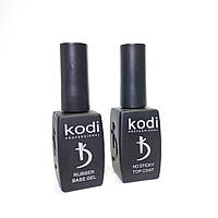 База каучукова та топ для нігтів Kodi Professional по 8 мл База і топ Коди