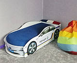 Ліжко-машина "Поліція Україна" (150*70 - 180*80 см), фото 4