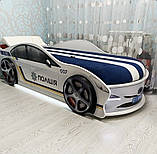 Ліжко-машина "Поліція Україна" (150*70 - 180*80 см), фото 6