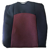 Майки сидінь авто чорна/червона передня автотканина АвтоСвіт