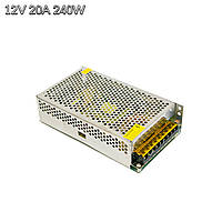 Імпульсний блок живлення 12В 20А 240Вт AC-DC Power Supply "S-240-12" імпульсне джерело живлення