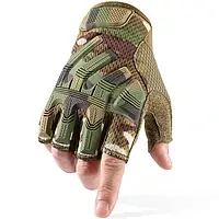 Рукавиці тактичні безпалі Multicam, тактичні рукавиці, перчатки військові