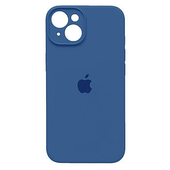 Чохол Silicone Full Camera для Apple iPhone 14 Blue Cobalt