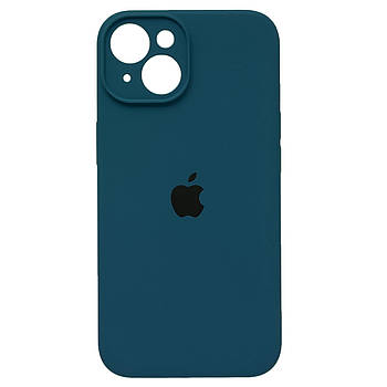 Чохол Silicone Full Camera для Apple iPhone 14 Cosmos Blue