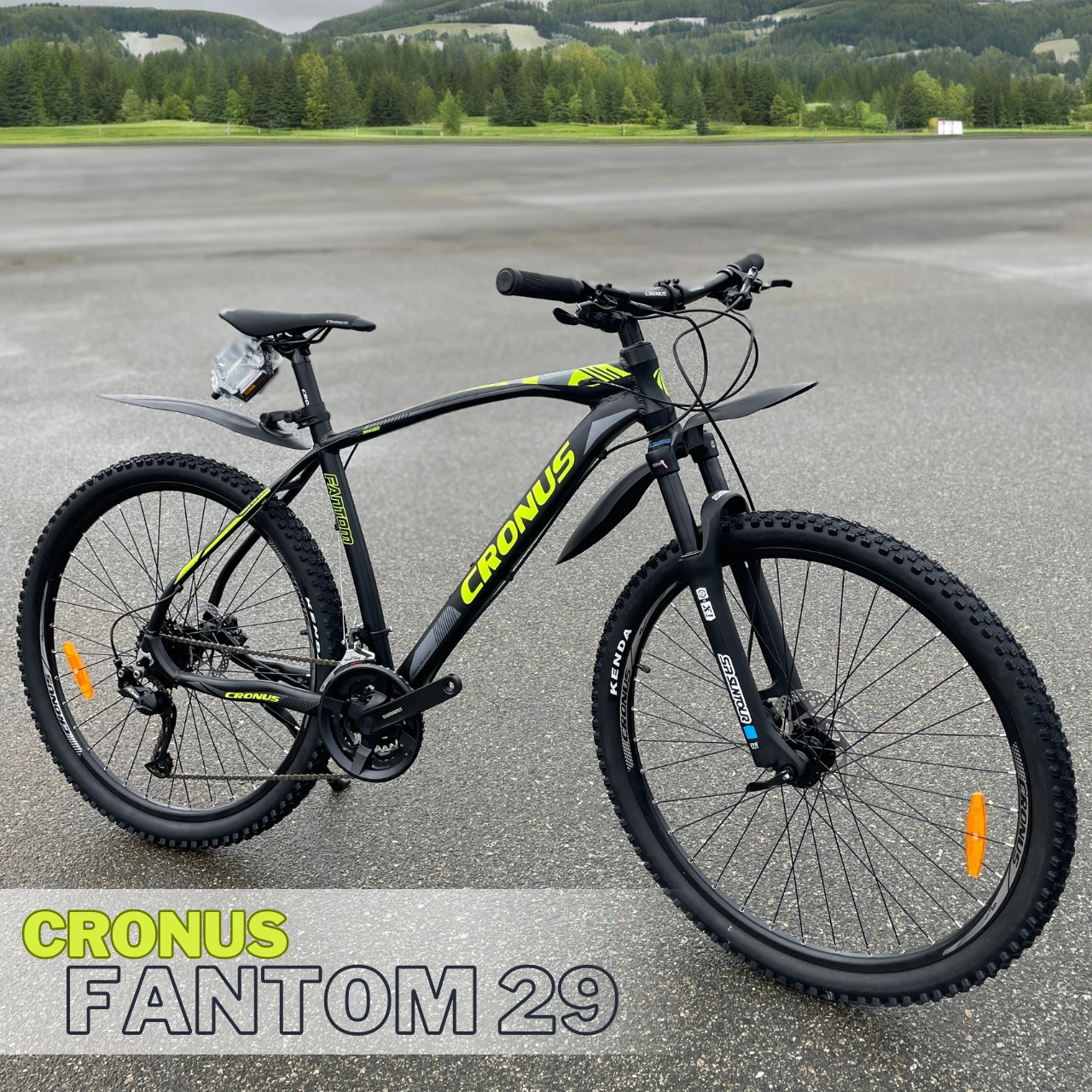 ВЕЛОСИПЕД CRONUS FANTOM 29" колеса 21" рама чорний-жовтий
