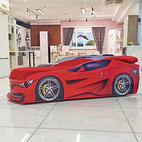 Ліжко-машина "БМВ турбо" червоне (150*70 - 180*80 см)