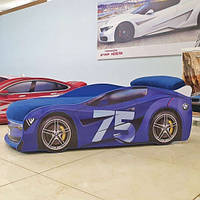 Ліжко-машина "БМВ турбо" синє 75 (150*70 - 180*80 см)