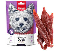 Лакомство Wanpy Duck Jerky вяленое филе утки, для собак, 100 г