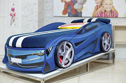 Ліжко-машина "БМВ турбо" синє (150*70 - 180*80 см)
