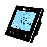 Терморегулятор программируемый сенсорный Castle AC605H(Черный)