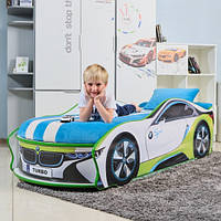 Ліжко-машина "Space" біле (150*70 - 180*80 см)