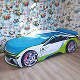 Ліжко-машина "Space" біле (150*70 - 180*80 см), фото 3