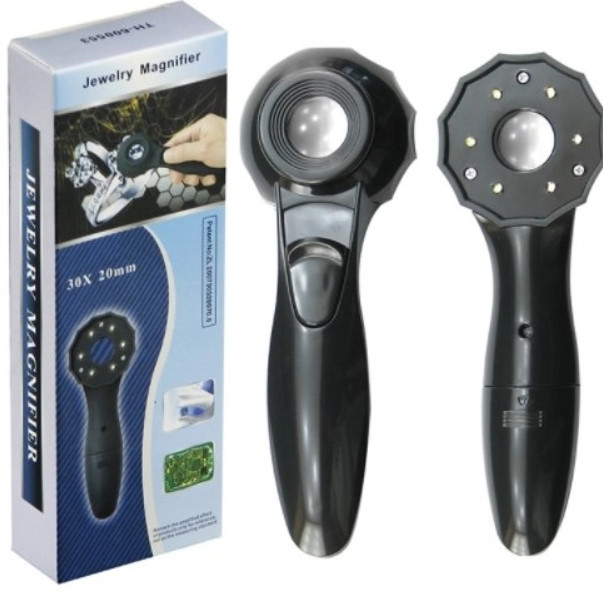 Лупа ручна з підсвіткою TH-600553, фото 1