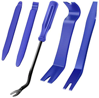 Набір інструментів для демонтажу обшивки, зняття кліпс, 5 шт Синій