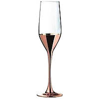Набор бокалов для шампанского 4 штуки 160 мл Luminarc Celeste Electric Cooper O0082\1