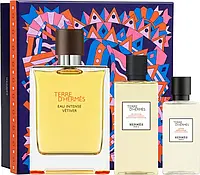 Набор Terre D'Hermes Eau Intense Vetiver edp100ml+after/sh/40ml+sh/g/80ml Терра Гермес Интенс Ветивер Оригинал