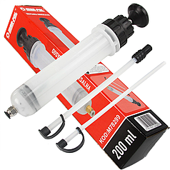 Шприц для відкачування олії та технічних рідин 200мл MAR-POL M78299