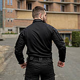 Тактичний костюм Grifon: сорочка Ubacs + штани Apex (чорна) ріп-стоп, фото 7