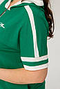 Літній трикотажний брючний зелений костюм Ангеліна великий розмір 50 52 54 56 58 60, фото 3