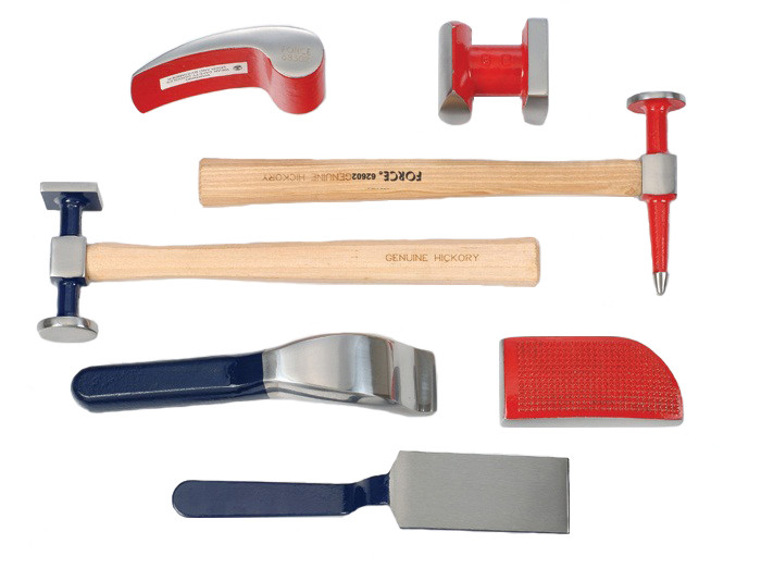 Набір оправок і для молотків рихтувальних робіт FORCE 50719 7 пр.