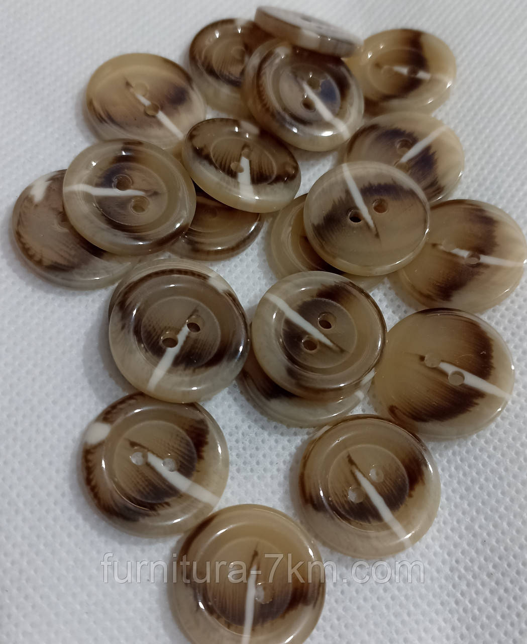 Ґудзики рогові,21 мм., фото 1