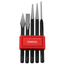 Набір выколоток, зубил, кернів FORCE 5054 5 пр.