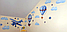 Наклейки в дитячу Монгольфьеры Набір М 1100х500 мм Повітряна куля літак хмари зірки матова, фото 8