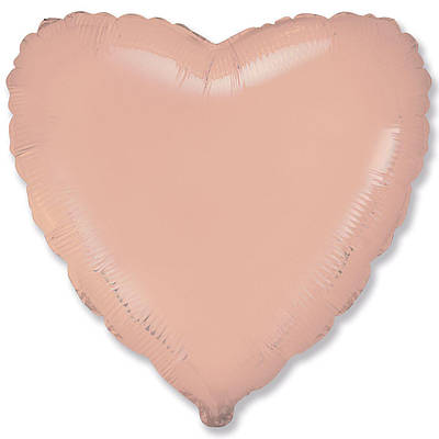 Flexmetal 18" Сердце Світло-жовтогаряче Фольгована куля