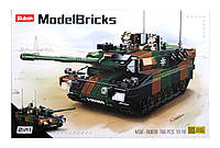 Конструктор Sluban M38-B0839 танк Leopard 2A5, 766 деталей, 2 фигурки