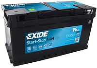 Аккумулятор EXIDE AGM 12V 95AH 850A R[+] 353*175*190 - (EK950)