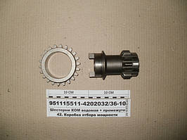 Шестерні КОМ ведена + проміжна (комплект) (S.I.L.A. AC) 5511-4202032/36-10