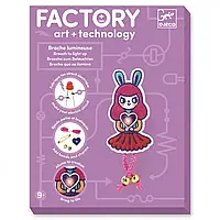 DJECO Набір для творчості "Брошка Bunny Girl Factory E-text", DJ09320