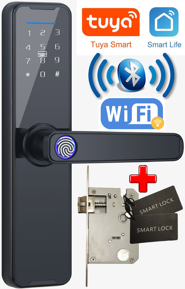 Купить Умная дверная ручка замок с отпечатком пальцев, цена 2940 ...