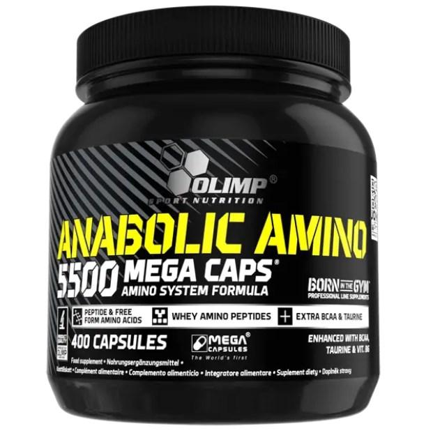 Амінокислоти Olimp Labs Anabolic Amino 5500 Mega Caps (400 капсул.)