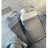 Плоска пляшка для води А5 Aqua, 450 мл, бежева, фото 7