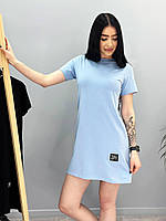Коротка літня сукня туніка футболка оверсайз "Ніка"-розмір: 42-44,46-48