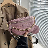 Бананка жіноча на пояс і через плече на широкому ремені з гаманцем, фото 5