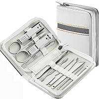 Подарунковий набір манікюрно-педикюрних, косметологічних металевих професійних інструментів LPnailsEStyle