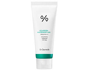 Dr.Ceuracle Cica Regen Waterproof Sun SPF50+ PA++++ - Водостійкий сонцезахисний крем з центелою, 100 мл