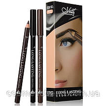 Олівець для брів стійкий натуральний коричневий Menow Long Lasting EyeBrow pencil Waterproof P-113 #03, фото 4